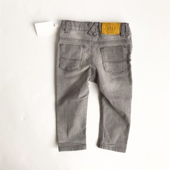 H&M NWT gray wash  skinny jeans 6-9 month - Picture 3 of 3